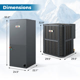 4 to 5 Ton 17-17.5 SEER2 Ultra-Low Temperature Heat Pump System (Operates down to -4°F)