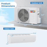 EchoCool Series 17000 BTU 208/230V Mini Split Air Conditioner and Heater Pump System