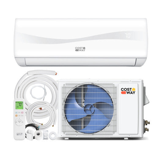 Blast Series 9100 BTU 20.5 SEER2 115V Mini Split Air Conditioner with Heat Pump - Color: White - Size: 9000 BTU
