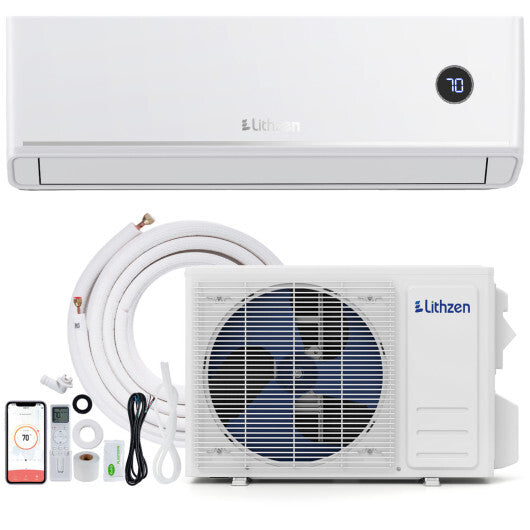 24000 BTU 18.1 SEER2 208/230V Mini Split Air Conditioner Works with Alexa - Color: White - Size: 24000 BTU