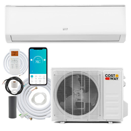 EcoGuard Series 12000 BTU 20 SEER2 208-230V Mini Split Air Conditioner and Heater - Color: White - Size: 12000 BTU