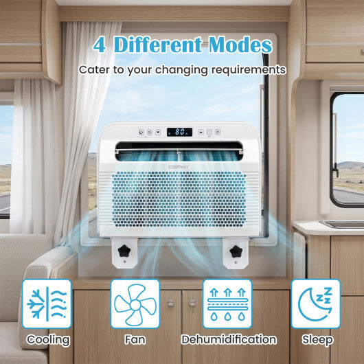 6500 BTU Window AC Unit with WiFi APP Voice Control 24H Timer and Quiet Operation-White