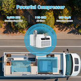 6500 BTU Window AC Unit with WiFi APP Voice Control 24H Timer and Quiet Operation-White