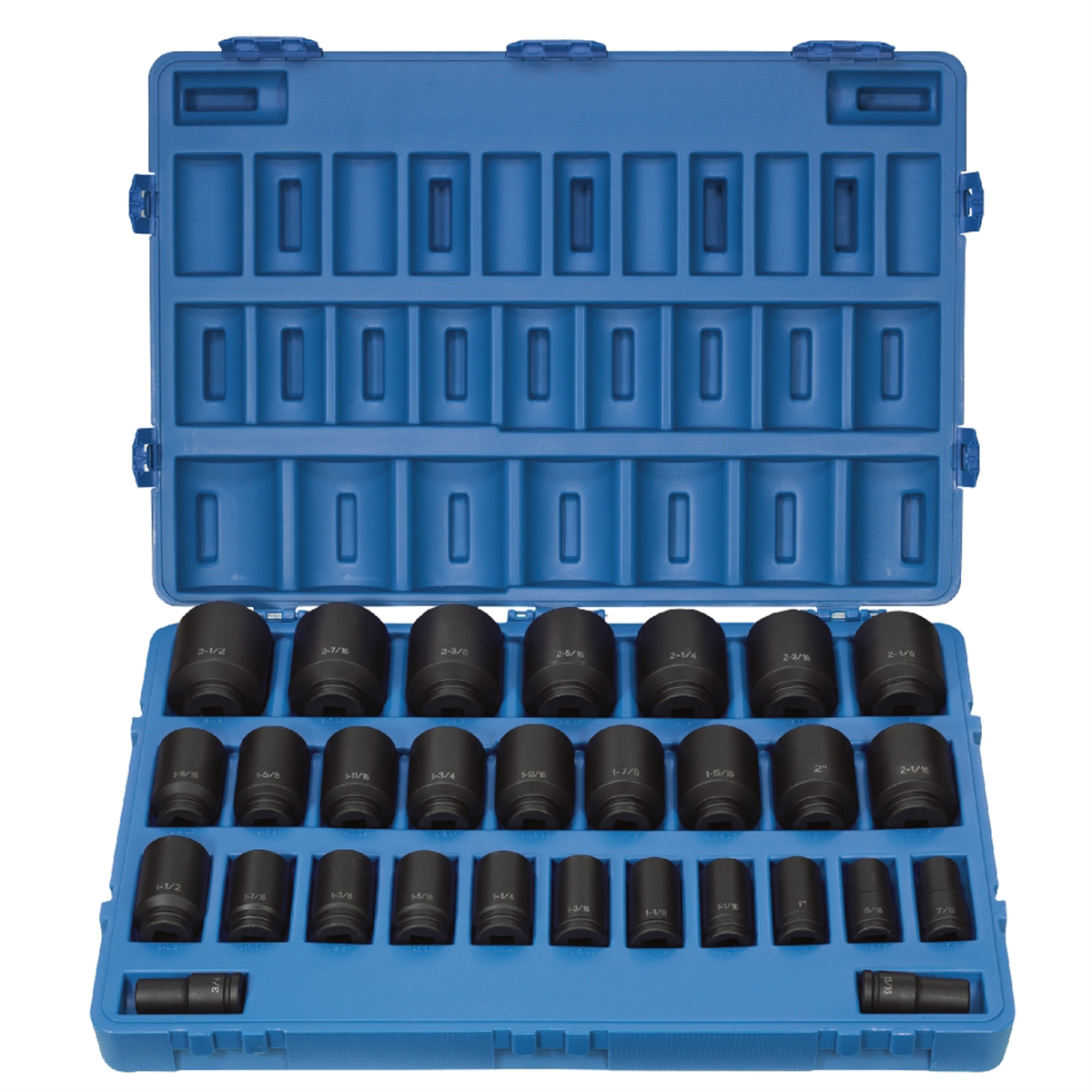 Grey Pneumatic 3/4" Dr. 29 Piece Deep Fractional Master Set 3/4-2-1/2"