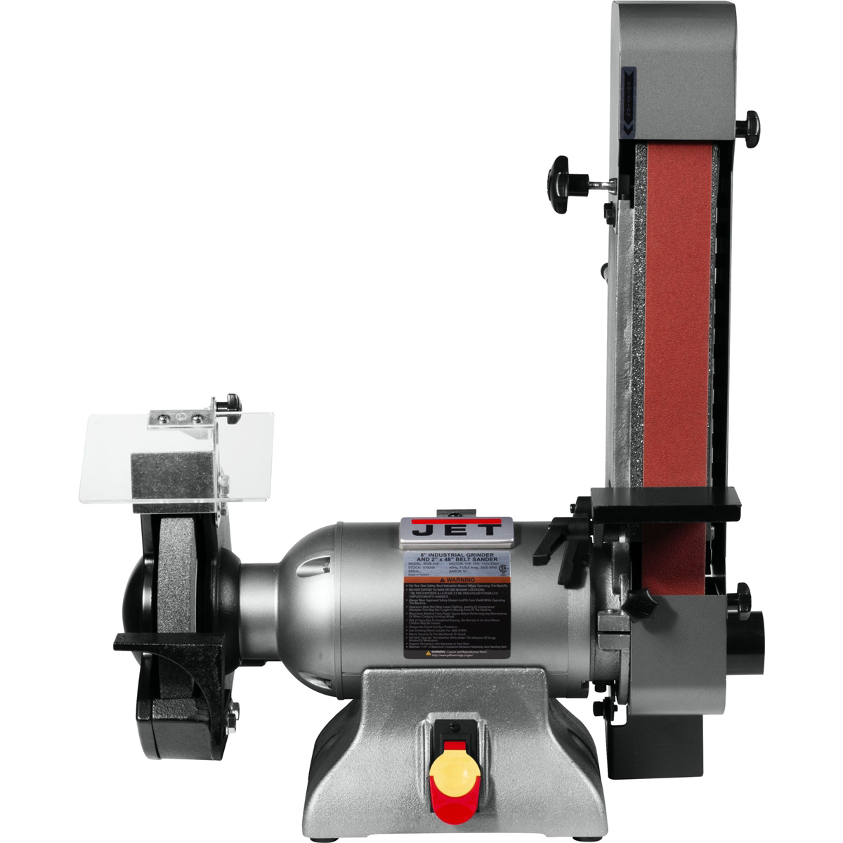 Jet Tools IBGB-248 Combination 8" Industrial Grinder with 2"x48" Belt Sander