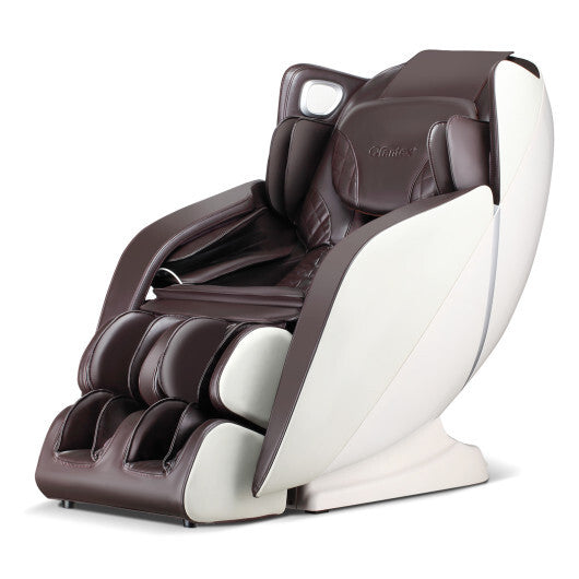 [Lifetime Warranty (Limited-time Offer)] Provox 27-Comfort Full Body Massage Chair with SL Track Airbags Heating-Brown - Color: Brown