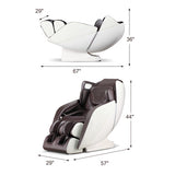 [Lifetime Warranty (Limited-time Offer)] Provox 27-Comfort Full Body Massage Chair with SL Track Airbags Heating-Brown - Color: Brown