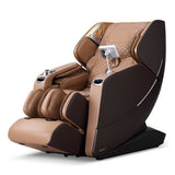 Enjoyment 30-2024 SL Track 4D Full Body Massage Chair Zero Gravity Electric Shiatsu Massage Recliner with Airbags-Brown - Color: Brown