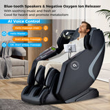 3D SL-Track Full Body Massage Chair with Zero-Gravity Design-Brown