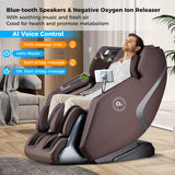 3D SL-Track Full Body Massage Chair with Zero-Gravity Design-Brown