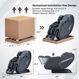 3D SL-Track Full Body Massage Chair with Zero-Gravity Design-Brown