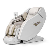 4D Dual Roller System Flexible Track Zero Gravity Full Body Massage Chair with Heart Rate Monitor and Health Detecti-Black