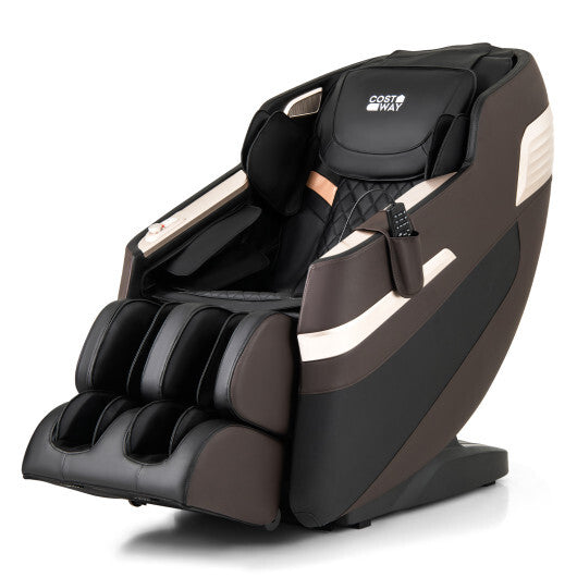 Relaxation 44 - Fully Body Massage Chair with Airbags and Waist Heater-Brown