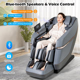 Soothe 48 - Full Body Zero Gravity Massage Chair SL Track Recliner with Touch Screen-Gray