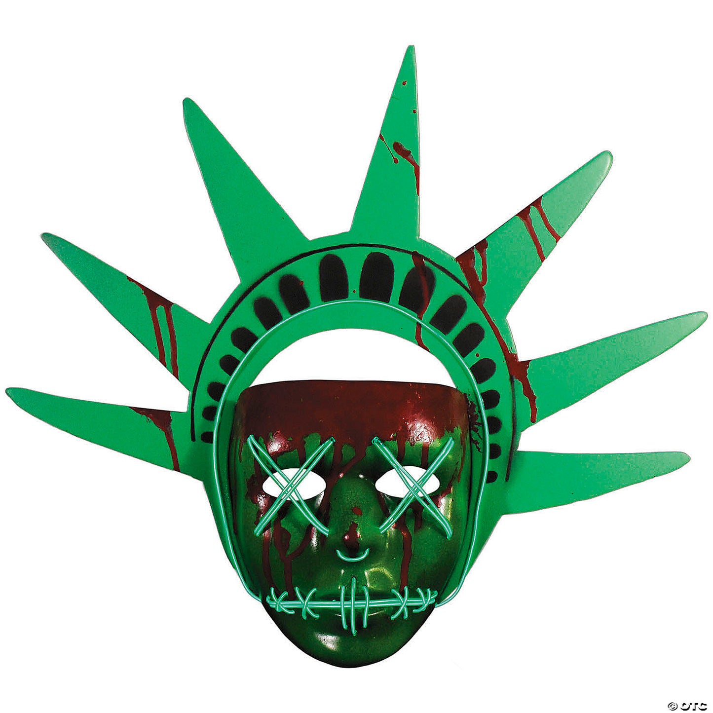 The purge lady liberty light up mask