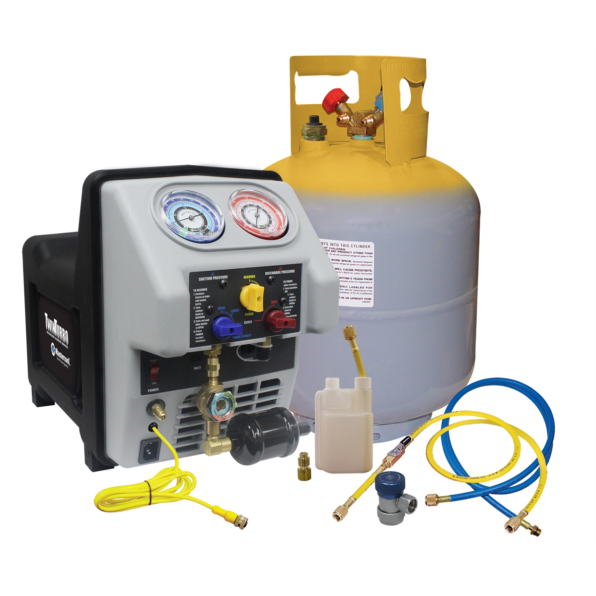 Mastercool Heavy duty  recovery machine with 50lb DOT tank