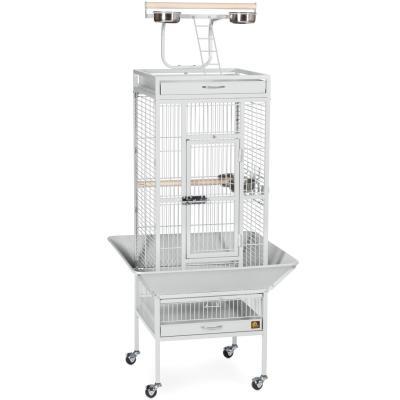 Prevue Pet Playtop Bird Home Pewter White 3151W