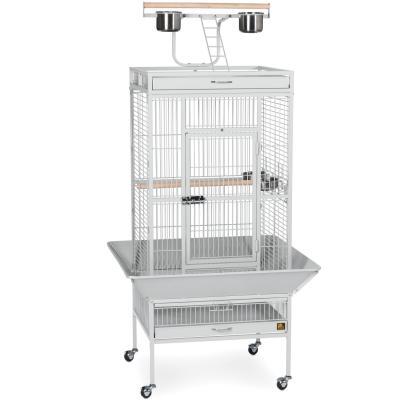 Prevue Pet Playtop Bird Home Pewter White 3152W