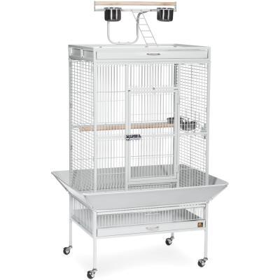 Prevue Pet Playtop Bird Home Pewter White 3153W