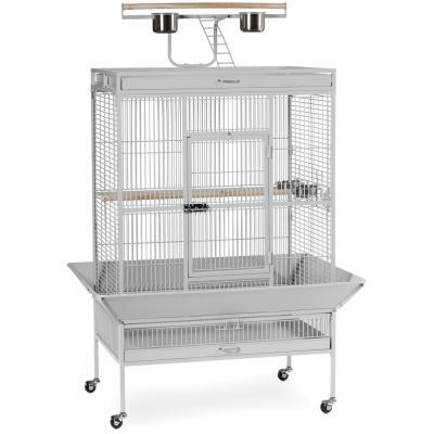 Prevue Pet Playtop Bird Home Pewter White 3154W