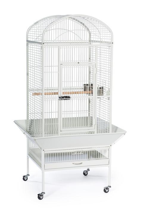 Prevue pet Medium Dome Top Cage Chalk White