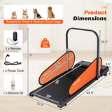 Pet Treadmill for Small & Medium Dogs with LED Display and Adjustable Speed-Black - Color: Black