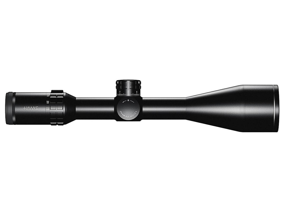 Hawke Frontier 30 5-25x50 FFP IR Rifle Scope, Mil Pro Reticle, 1/10 MRAD, 30mm Tube