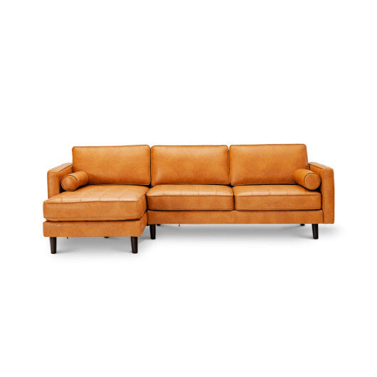4-Piece Home Furniture Set with 2 Swivel Bar Stools  Kitchen Sideboard  Sectional Sofa & Glass Coffee Table