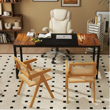 All-in-One Home Office Furniture Bundle - Ergonomic Chair  Spacious Desk  Multi-Drawer Cart  Bookshelf & Accent Chairs
