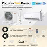 24000 BTU Smart WiFi Mini Split: Self-Cleaning AC/Heater  ENERGY STAR 21 SEER2