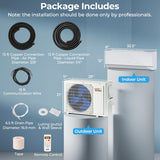 Smart Mini Split AC/Heater: APP  Alexa  Google Control-12000BTU 24 SEER2 115V