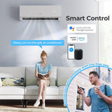 Smart Mini Split AC/Heater: APP  Alexa  Google Control-12000BTU 24 SEER2 115V