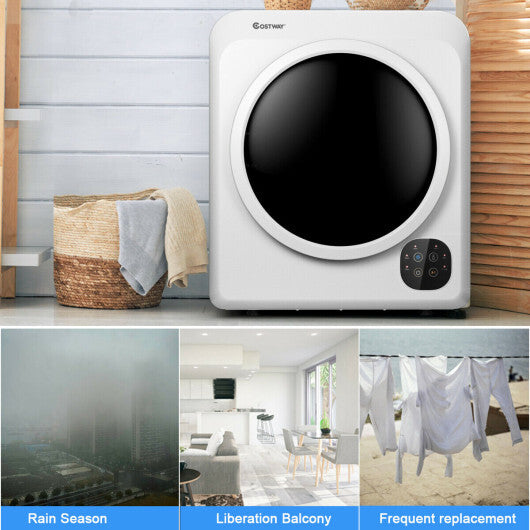 Costway 1700W Electric Tumble Laundry Dryer with Steel Tub