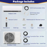 23000 BTU 208/230V Mini Split Heat Pump Heats at 5°F  Anti-Freeze Chassis Technology