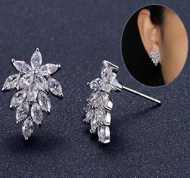 Bouquet Earrings Delicate Flower Statement Studs